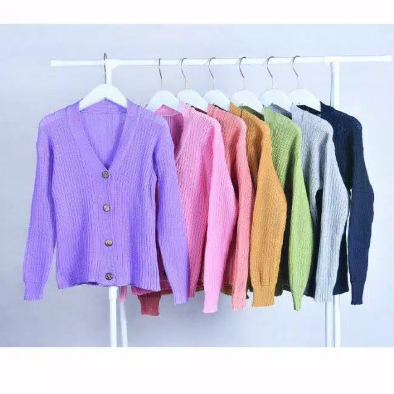 Cardigan Anak Rajut 2-3 Tahun KANCING BATOK cardigan rajutan anak Cardigan Rajut Polos