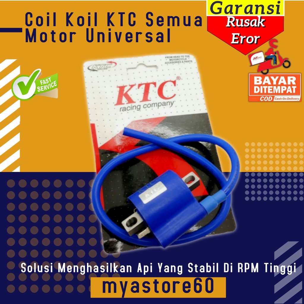 Coil Koil KTC Semua Motor Universal Koil KTC Karburator Karbu Motor Sparepart Aksesoris Motor