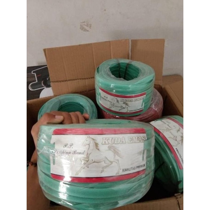 

[BISA COD] tali plastik strapping band / tali packing 15mm tali strapping 5/8