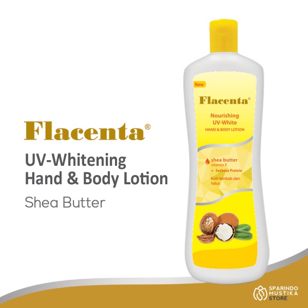 PLACENTA / FLACENTA HAND &amp; BODY LOTION 500 ML KUNING / SHEA BUTTER