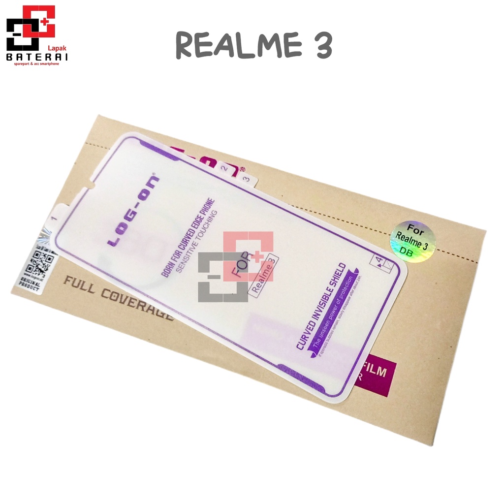 LOG - ON Anti Gores REALME 3 - hydrogel antishock