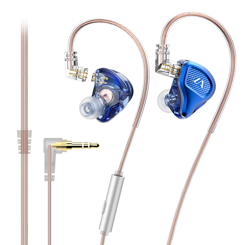 Wp02 Headset In-ear Dynamic HIFI Dengan Kabel Upgrade Dapat Dilepas Untuk Olahraga