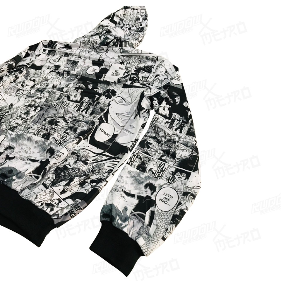 Jaket Asta Mada Mada Fullprint Black Clover