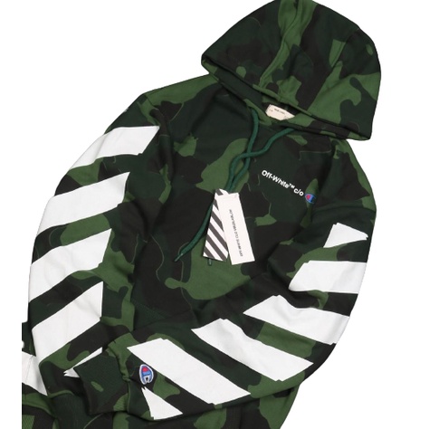 JAKET SWEATER HOODIE OFF WHT X CHAMP CAMO / JAKET HOODIE PRIA WANITA / HOODIE MOTIF FULLTAG PREMIUM / HOODIE MURAH BANDUNG