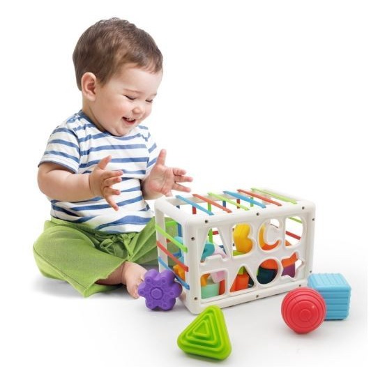 NEW PRODUK Mainan Anak Puzzle Activtcy Edukasi Balita / Mainan Bayi Baby MenCocokkan Bentuk Sensory Toy Shape Sorting 3388-2/ Kado Hadiah Mainan Anak Balita puzzle Multifungsi aKtivitas Bayi  3 4 5 6 Bulan