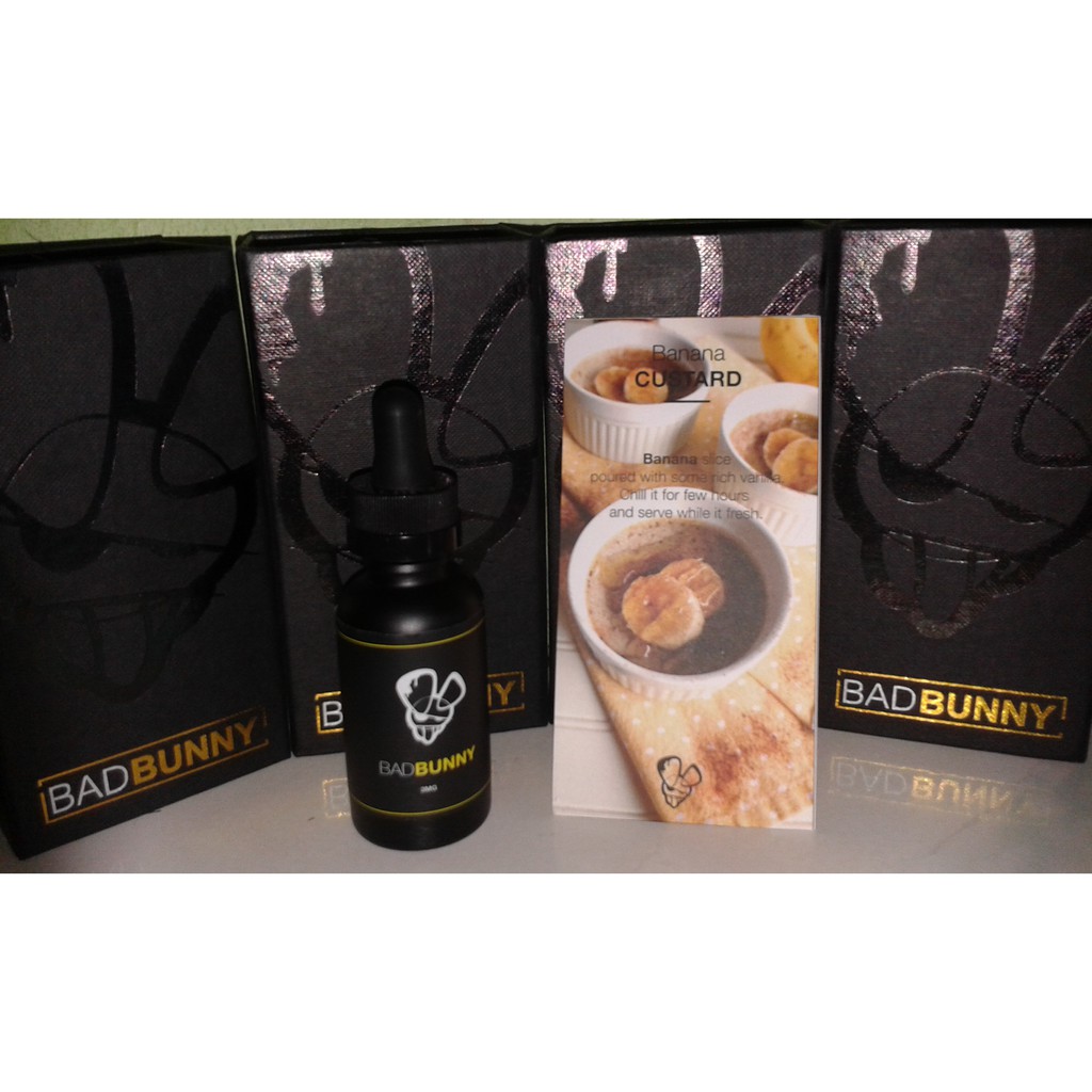 Bad Bunny Liquid Premium Lokal Rasa Banana Custard 30ml Shopee Indonesia