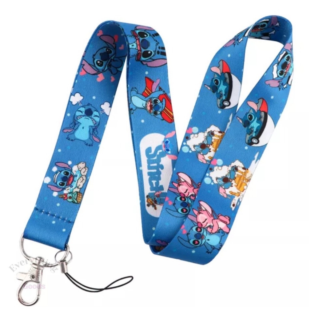 

Everything Goods - LY000071 Lilo & Stitch Tali Lanyard Name Tag Lucu