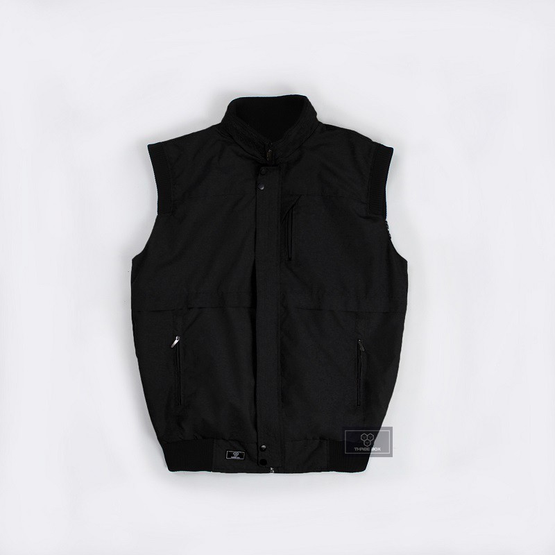 Vest Rompi Pria Wanita Casual Black Keren Medium M L XL Big Jumbo 2XL 3XL