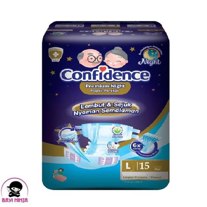 CONFIDENCE Popok Dewasa Anti Bakteri L15 / L 15