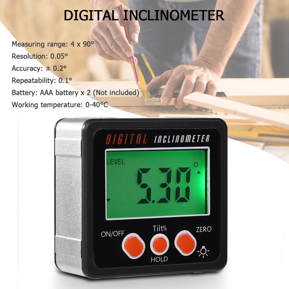 Inclinometer Busur Derajat Digital Dengan Dasar Magnet astarit.id