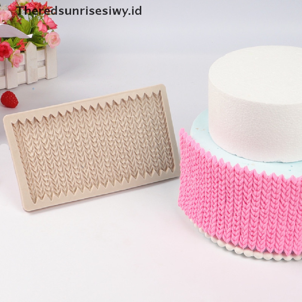 # Alat Rumah Tangga # Cetakan Fondant Bentuk Sweater Rajut Bahan Silikon