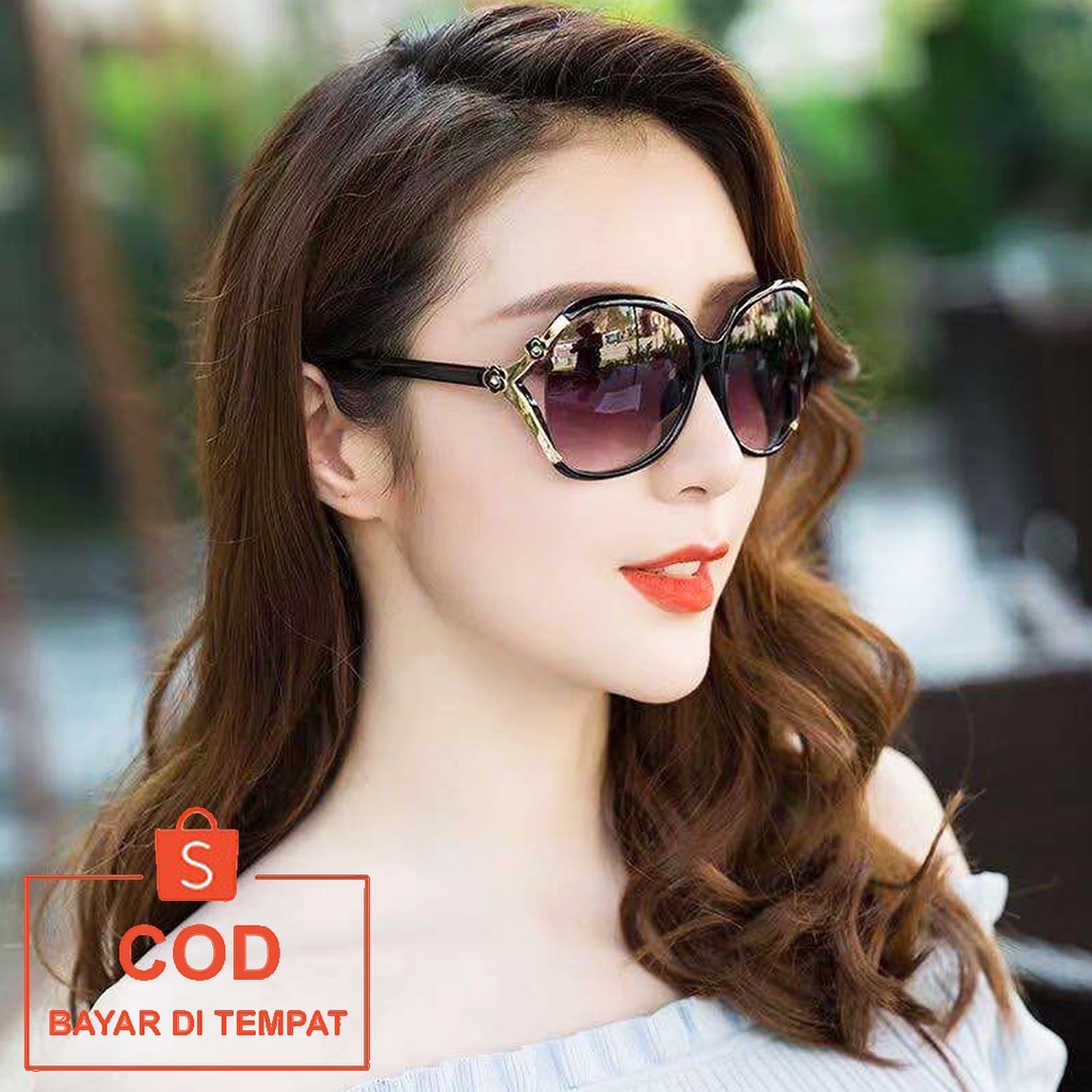 ✅COD KACAMATA HITAM SUNGLASSES AKSESORIS FASHION KOREAN STYLE PHOTOCROMIC ANTI RADIASI GAYA WANITA PEREMPUAN CEWEK KOREA ORIGINAL