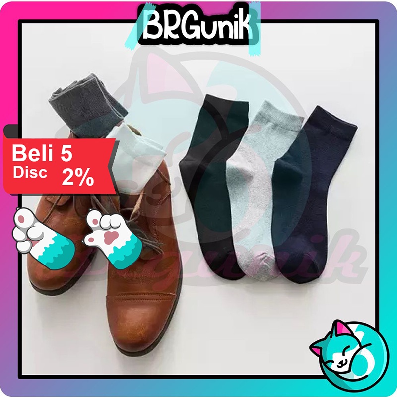 BRGUNIK Kaos Kaki Formal Pria Wanita Dewasa / Kaos Kaki Kerja R569