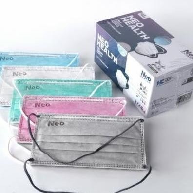 MASKER MEDIS &amp; MODIS NEO HEALTH 3 PLY SURGICAL FACE MASK MIX COLOUR - 1 BOX 50 PCS