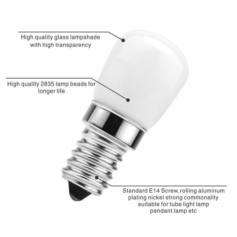 Lampu Kulkas LED 3 Watt Kuning Wing Lock / Bohlam Fridge Warm White 3W