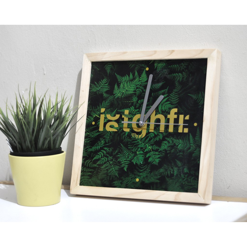 Jam Dinding Kayu Islami istighfar - Madin Clock Nahlwear - Jam Dinding Kayu