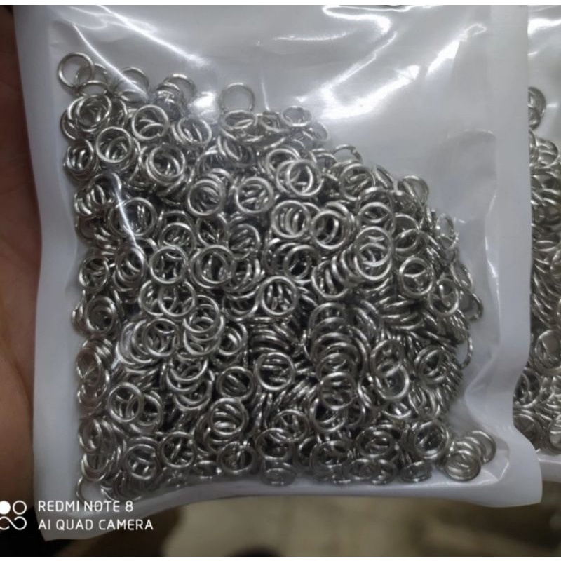 Jump Ring Tebal 0,7 ukuran Diameter 5mm, 6mm, 8mm