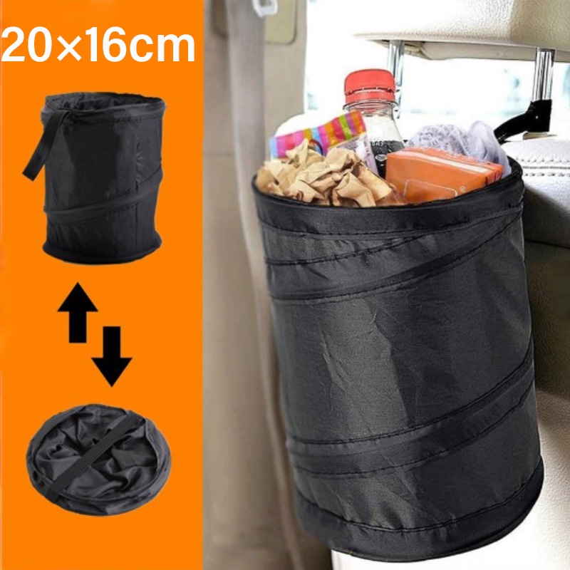 Tempat Sampah Lipat Multifungsi Model Gantung Untuk Mobil