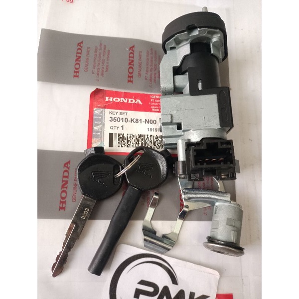 KUNCI KONTAK SET (K81) HONDA ORIGINAL AHM BEAT FI 2017 BEAT SETRIT FI 2017