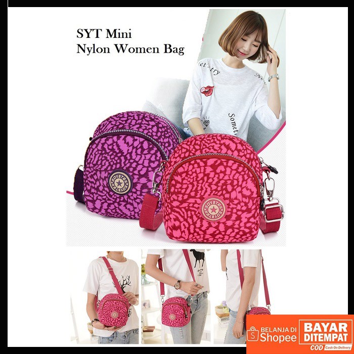 Suoyate Mini Women Nylon TAS SLING BAG TAS SLEMPANG WANITA SLING BAG WANITA MURAH