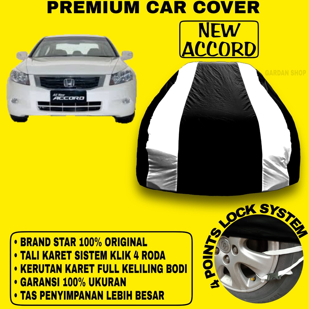 Body Cover NEW ACCORD Sarung Strip SILVER Penutup Pelindung Selimut Bodi Mobil New Accord PREMIUM