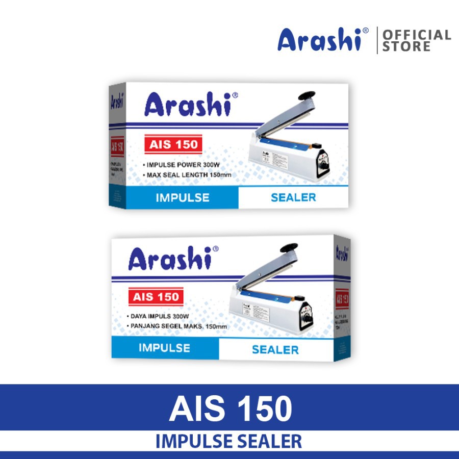 ARASHI AIS 150 - Impulse Sealer 150 mm / Perekat Plastik 15 cm