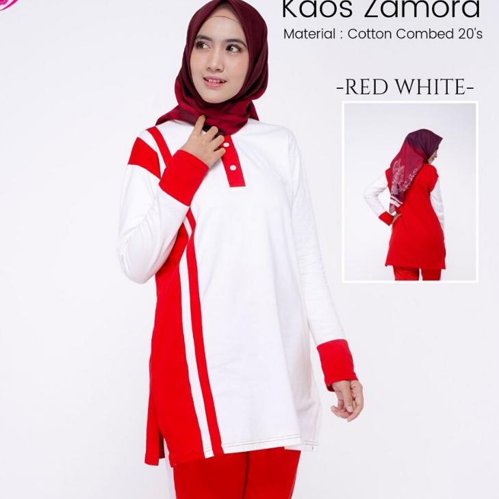 Model Favorit Setelan Olahraga wanita baju olahraga Wanita muslimah  Setelan olahraga merah putih Ro