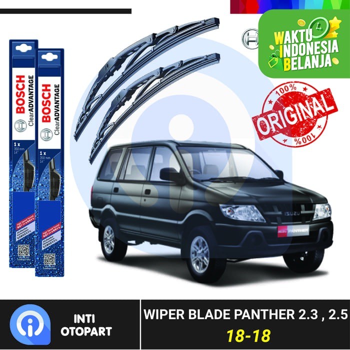 Wiper Blade Panther Kotak BOSCH Sepasang Advantage 18-18&quot; ORIGINAL