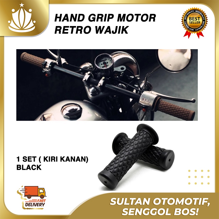 Hand Grip Motor Japstyle Retro Classic Motif Wajik