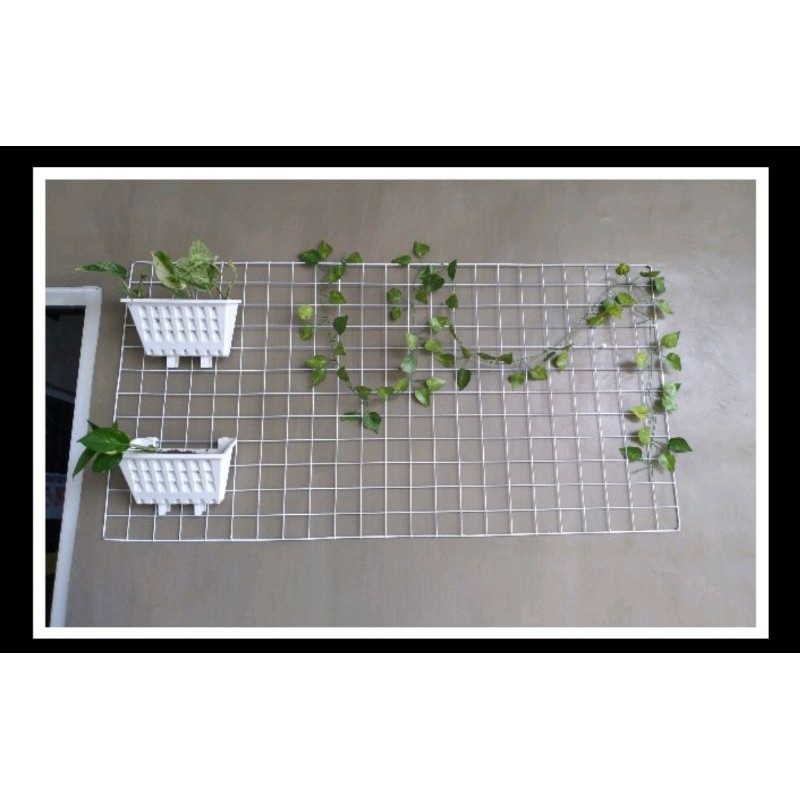 Jaring RAM Dinding/Hijang Hiasan/Wire Grid/Wall Grid 45x95 CM | Gantungan Accesories Dan Masker