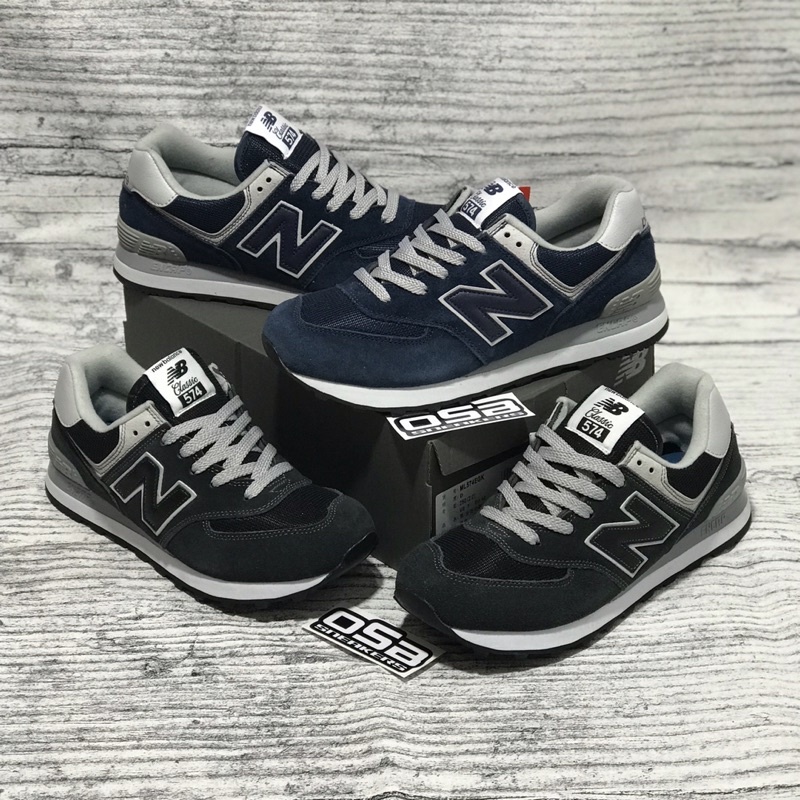 New Balance ML574EGK Black Grey / Navy