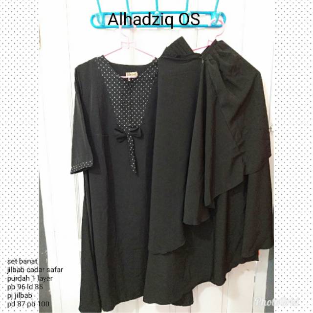 Set banat jilbab cadar safar purdah 1 layer