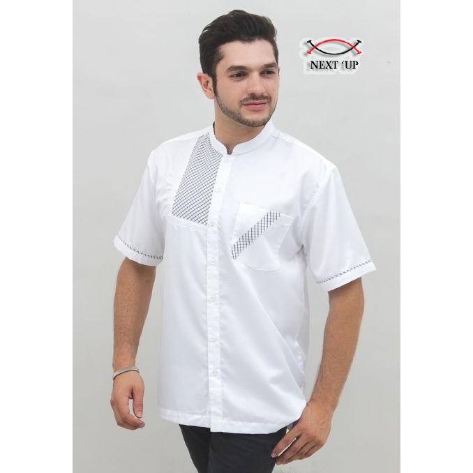 Baju Koko Pria Muslim Lengan Pendek Baju Koko Bordir NEXTUP2015