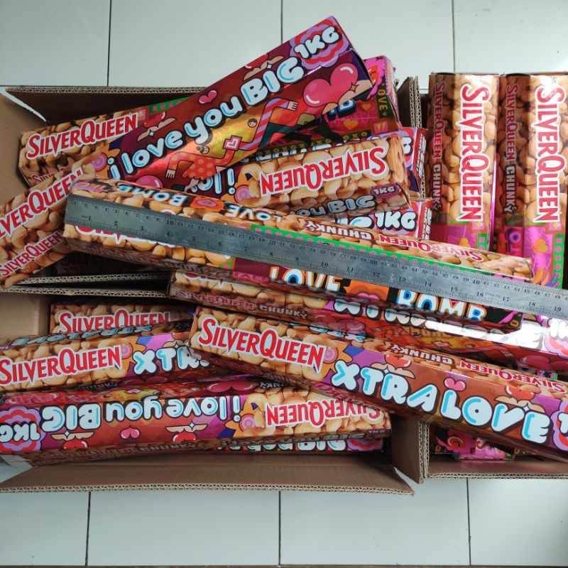 1 Kg SilverQueen Chunky Bar Silver Queen King Cashew Coklat 1000g