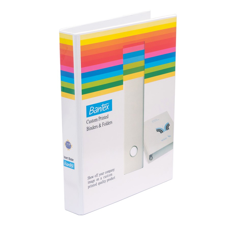 Bantex Insert Ring Binder 2 Ring 25mm Folio White 8523 07