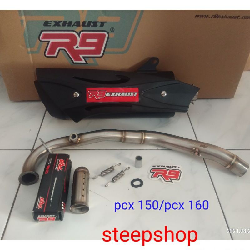 knalpot R9 misano honda new pcx 160 dan new pcx 150