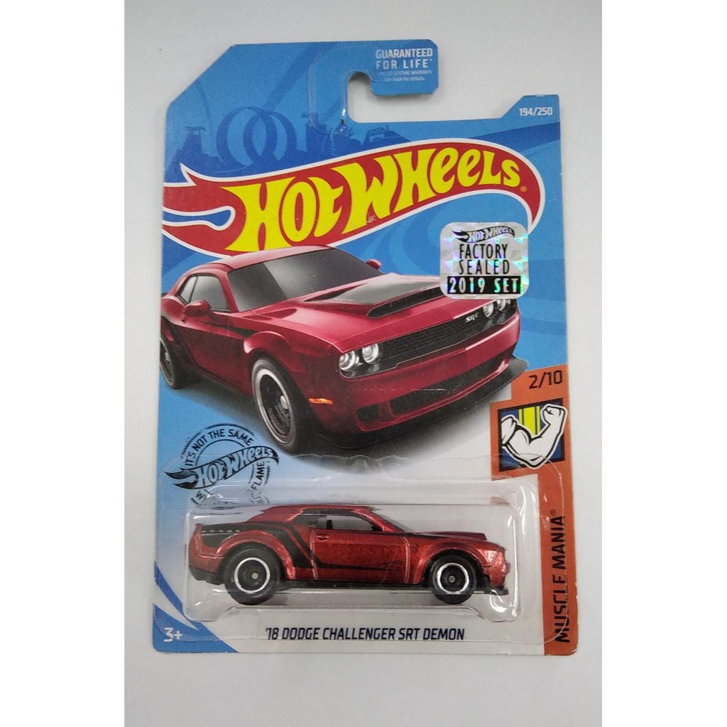 Diecast Hot Wheels 18 Dodge Challenger SRT Demon Red THS Super Treasure Hunt FS 2019 Factory Sealed