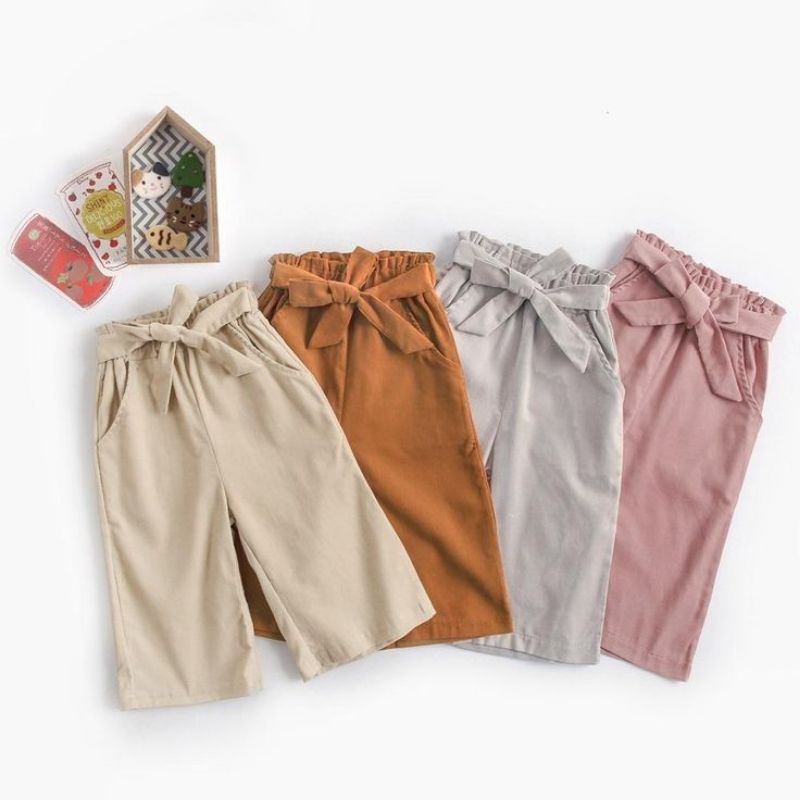 Kulot Anak Premium Celana Perempuan Zilky Pants / Celana Kulot Tali Anak Perempuan Alena Pants