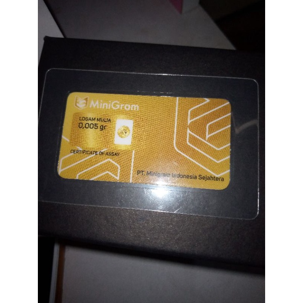 Emas minigram 0,005gr