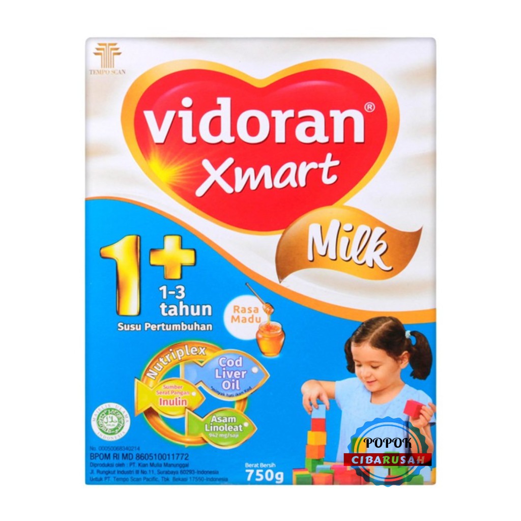 Vidoran Xmart 1+ 725GR  &amp; 700GR/Madu/Vanila/popokcibarusah