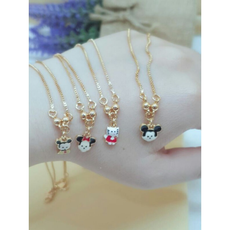 kalung anak anak / kalung xuping anak cewek / kalung anak cewek mickey dan HK