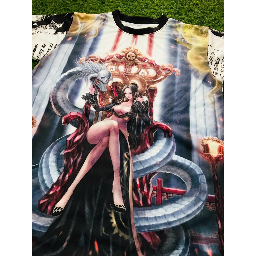 Tshirt Boa Hancock Shicibukai One Piece Anime Manga Premium Dryfit