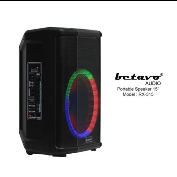Speaker Portable 15 Inch Betavo RX 515 Bluetooth Usb Original RX515