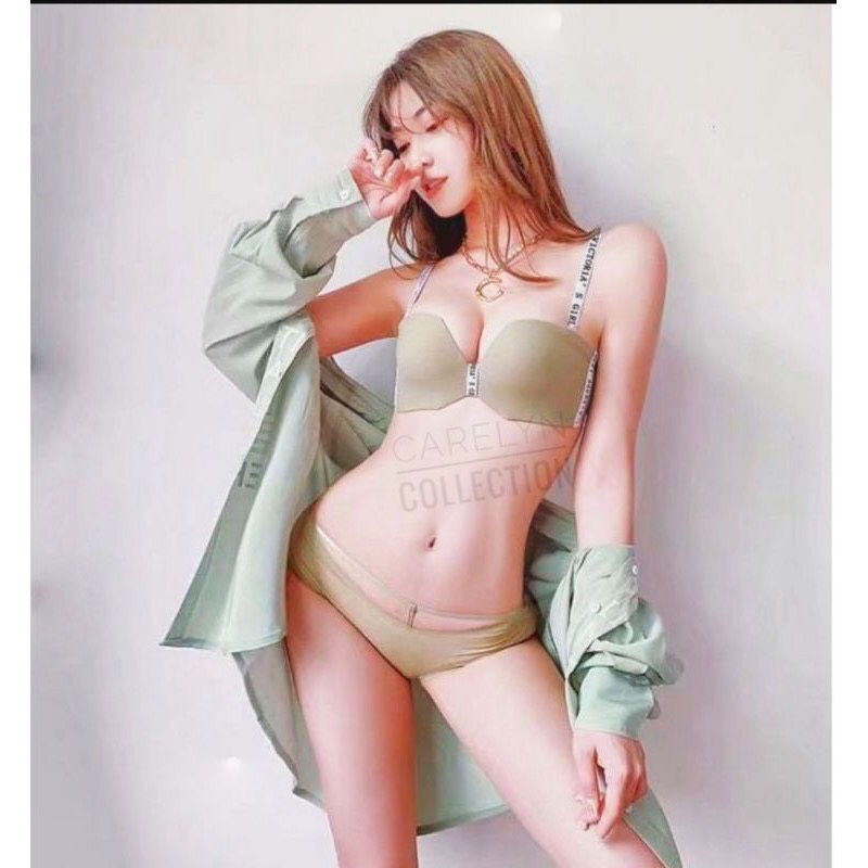 (READY STOCK) Bra Set + CD MOLALA / Bra + Cd Tanpa Kawat Pakaian dalam wanita 32-38AB