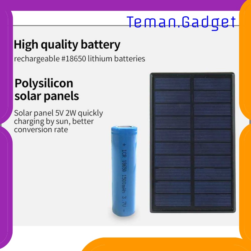 TG-DG339 T-SUN LAMPU TAMAN OUTDOOR SOLAR POWER WATERPROOF 20 LED - TS-G2202-60