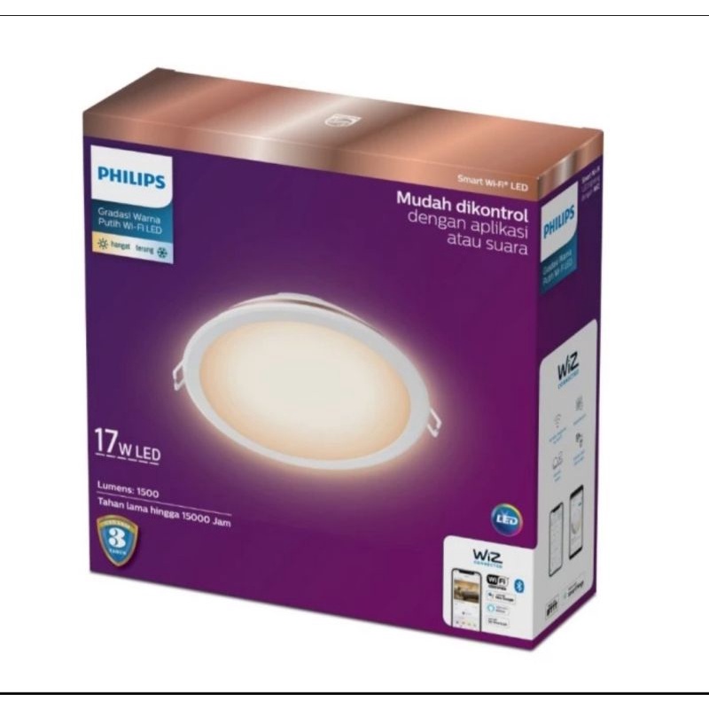 Philips Downlight Smart Wifi 17W - Tunable White (putih)