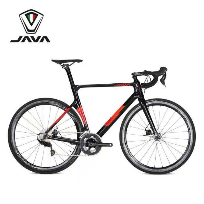 (Ready Stock) Sepeda Roadbike Java Vesuvio Shimano R7000 22 Speed - 51 Black Disc 073