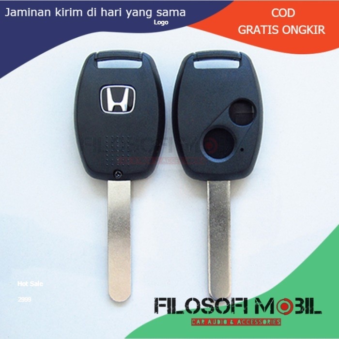 Casing Kunci Duplikat Honda 2 Tombol BRIO | JAZZ | ACCORD |CITY | CITY - FM