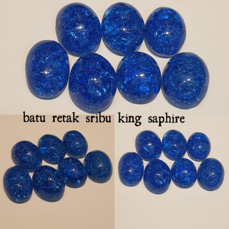 Batu cincin retak seribu king shapire unik dan langka