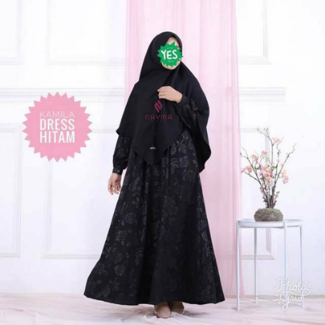 Kamila dress by Nayma Hijab Gamis Fursan Embos